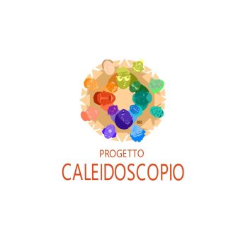 Logo Caleidoscopio: splendida combinazione di frammenti unici in movimento
