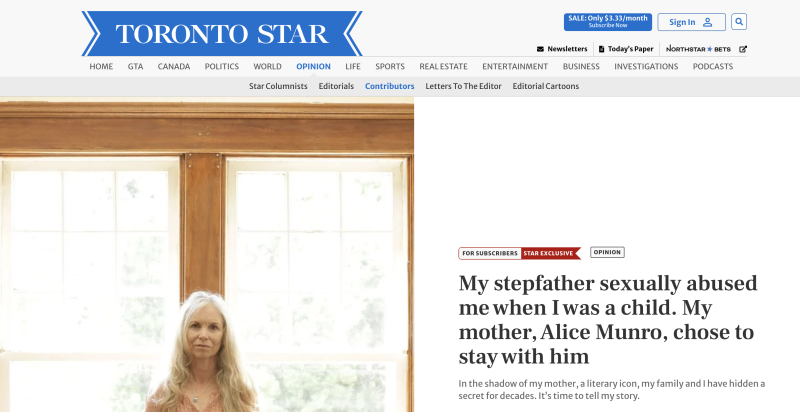 L'articolo di Andrea Skinner sul Toronto Star
