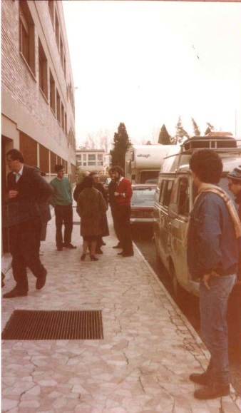 Partenza delle prima Carovana Exodus da Milano - 25 marzo 1985